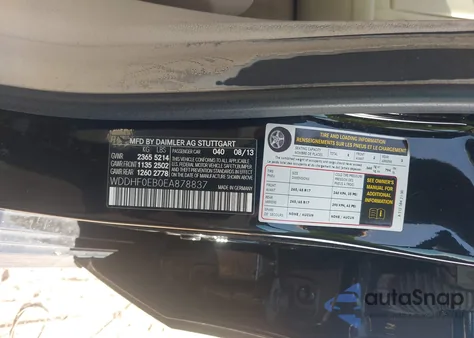2014 Mercedes-Benz E 250 Bluetec from USA, damaged, VIN WDDHF0EB0EA878837